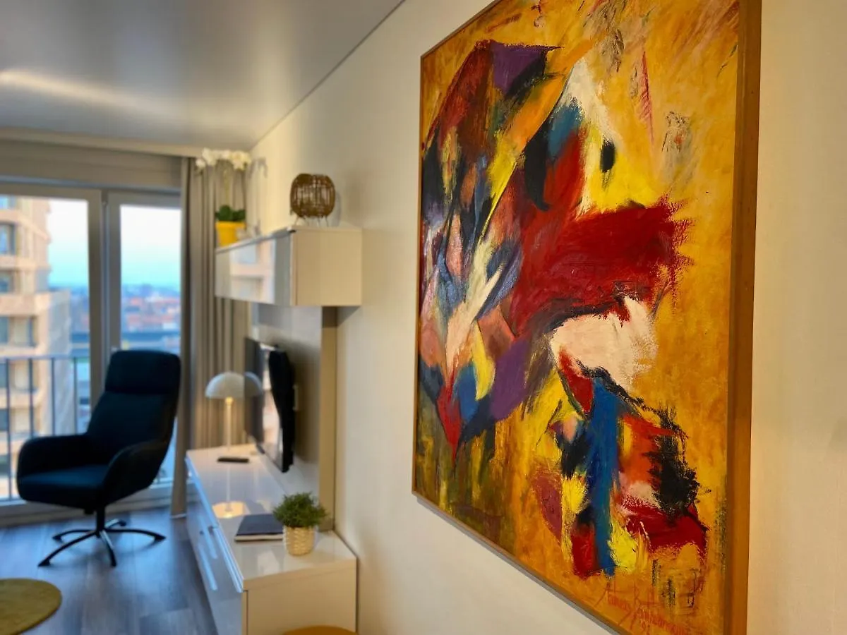Moderne studio aan zee Appartement Oostende België